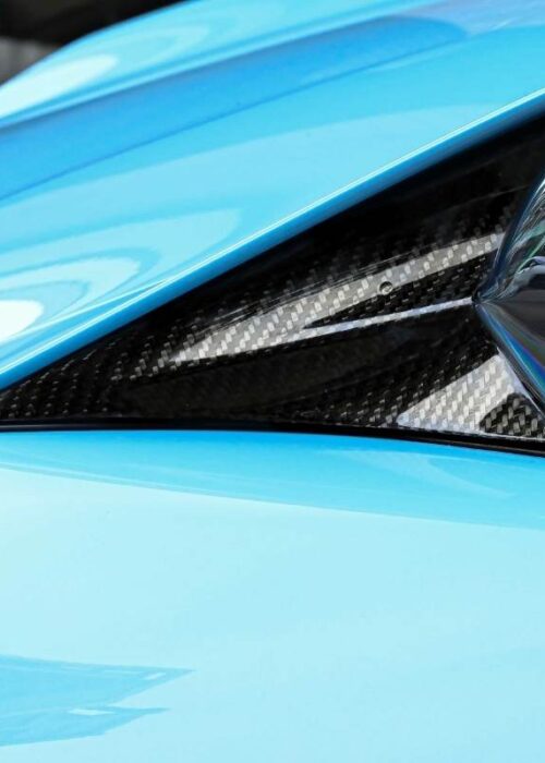 Taycan 2021-2023 Carbon Fiber Headlight Eyelid Cover