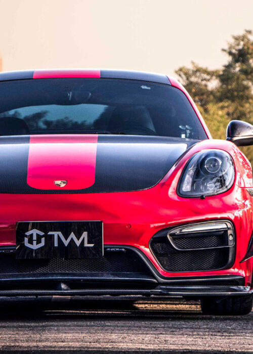 Porsche 981 Carbon Fiber Front Lip V3