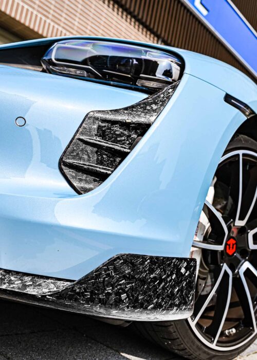 Taycan 2021-2023 Forged Carbon Fiber Front Lip Spoiler