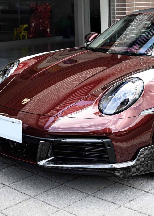 Porsche 911 Carrera for 992 base Carbon Fiber Front Lip Spoiler (Turbo style)