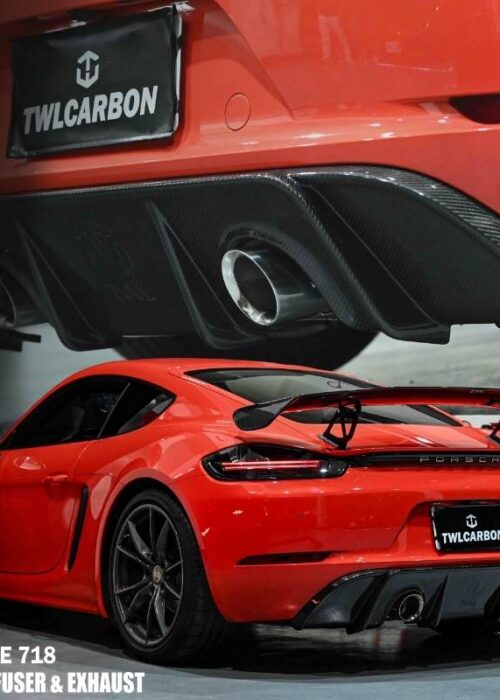 Porsche 718 Carbon Fiber Rear Diffuser V3