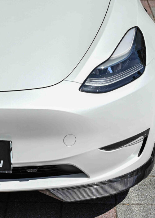 Tesla Model Y 2022~2025 Carbon Fiber Front Lip Spoiler
