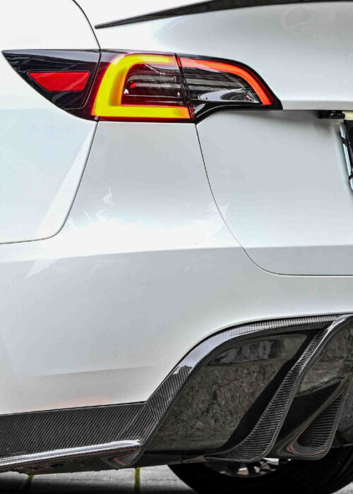 Tesla Model Y 2022~2025 Carbon Fiber Rear Diffuser