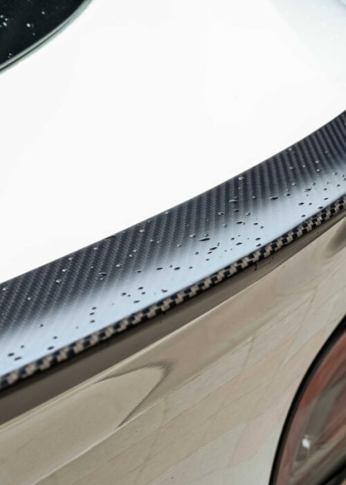 Tesla Model Y 2022~2025 Matte Black Carbon Fiber Ducktail Spoiler