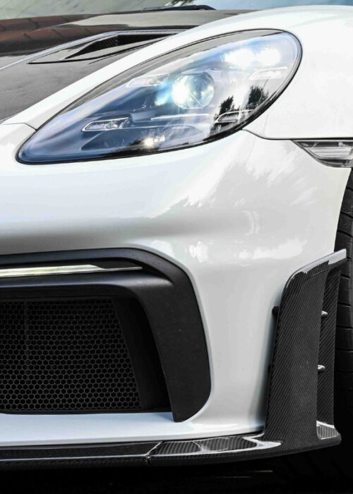 Porsche 718 Carbon Fiber Front Lip Spoiler GT4 RS