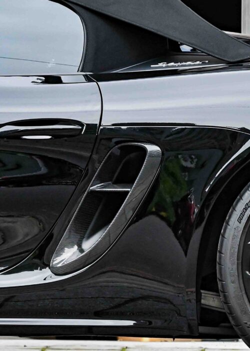 Porsche 718 Carbon Fiber Side Air Intake Trim (1 line)
